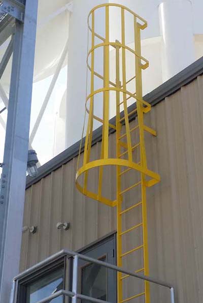 Caged Ladder At Concrete Plant
