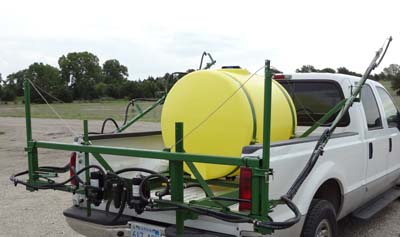 Rear View Of Pickup Sprayer